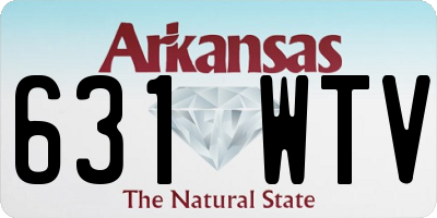 AR license plate 631WTV