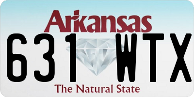 AR license plate 631WTX