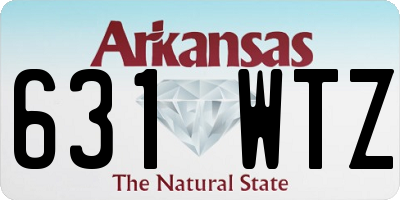 AR license plate 631WTZ