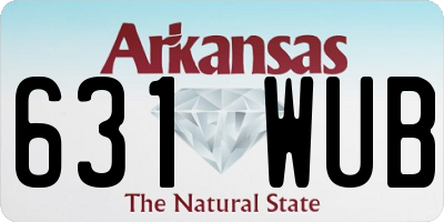 AR license plate 631WUB