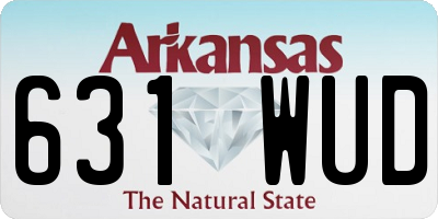 AR license plate 631WUD