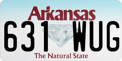 AR license plate 631WUG