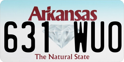 AR license plate 631WUO