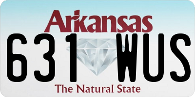 AR license plate 631WUS