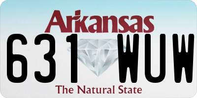AR license plate 631WUW