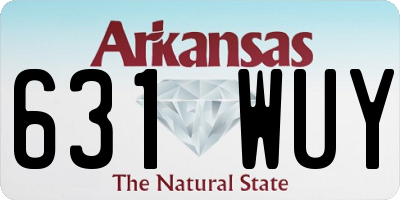 AR license plate 631WUY