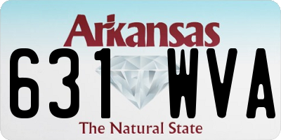 AR license plate 631WVA