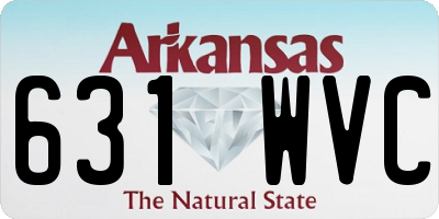 AR license plate 631WVC