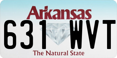 AR license plate 631WVT