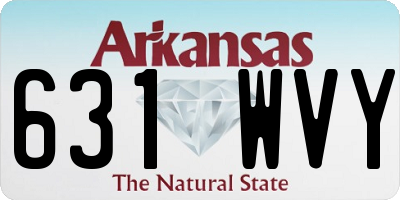 AR license plate 631WVY