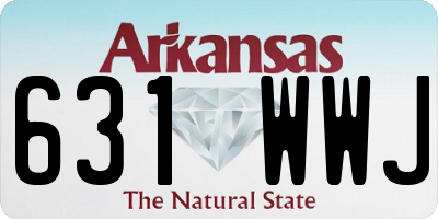 AR license plate 631WWJ