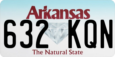 AR license plate 632KQN