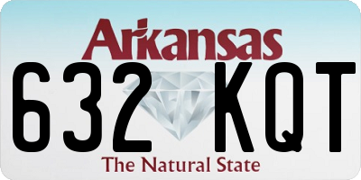 AR license plate 632KQT