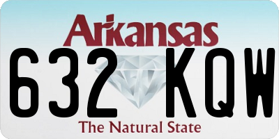 AR license plate 632KQW