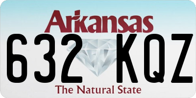 AR license plate 632KQZ