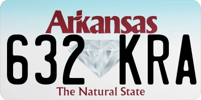 AR license plate 632KRA