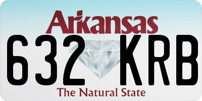 AR license plate 632KRB
