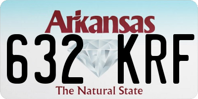 AR license plate 632KRF