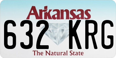 AR license plate 632KRG