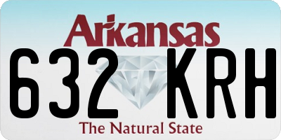 AR license plate 632KRH