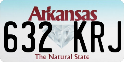 AR license plate 632KRJ