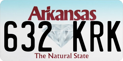 AR license plate 632KRK