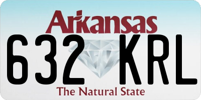 AR license plate 632KRL