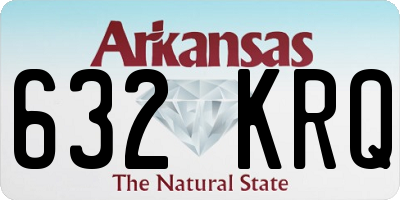 AR license plate 632KRQ