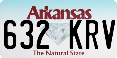 AR license plate 632KRV