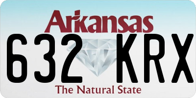 AR license plate 632KRX