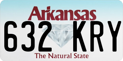 AR license plate 632KRY
