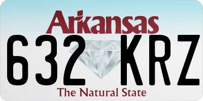 AR license plate 632KRZ