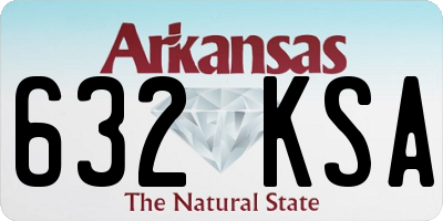 AR license plate 632KSA