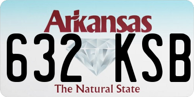 AR license plate 632KSB