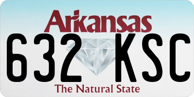 AR license plate 632KSC