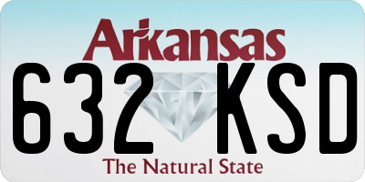 AR license plate 632KSD