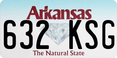 AR license plate 632KSG