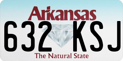 AR license plate 632KSJ