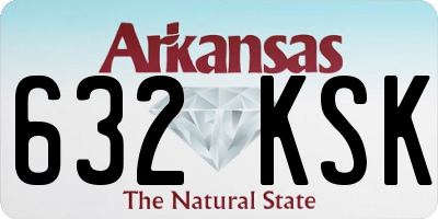 AR license plate 632KSK