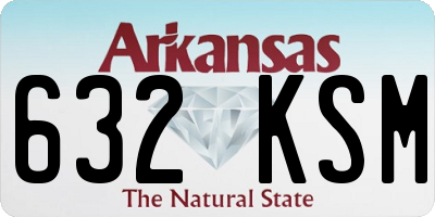 AR license plate 632KSM