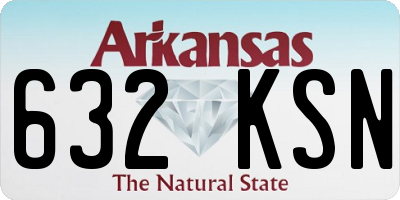AR license plate 632KSN