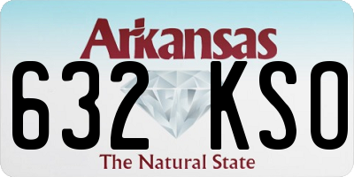 AR license plate 632KSO