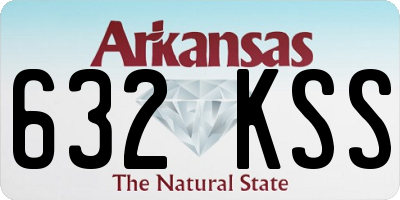 AR license plate 632KSS