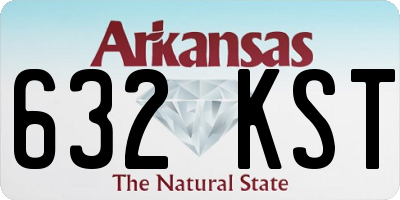AR license plate 632KST