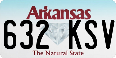 AR license plate 632KSV