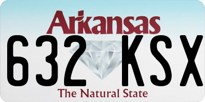 AR license plate 632KSX