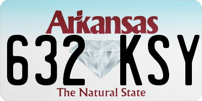 AR license plate 632KSY