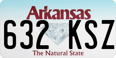 AR license plate 632KSZ