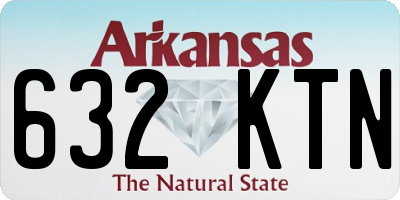 AR license plate 632KTN