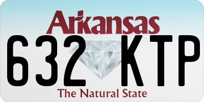 AR license plate 632KTP